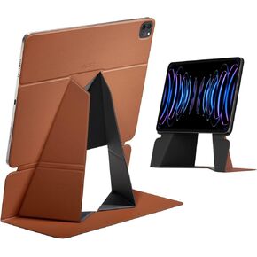 MOFT Tablet Case Compatible with Pro 12.9 in(4th/5th/6th Generation) Snap Float Folio Stand Scratch & Discolor Resistant, Light and Portable Tablet Stand (Brown)