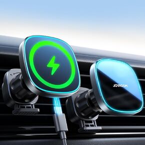 JOYROOM for MagSafe Car Mount Charger, 15W Fast MagSafe Car Charger[2024 Upgraded Magnet], Hands Free Air Vent Magnetic Phone Charger Holder for iPhone 15 Pro Max/iPhone 14 13 12 Pro Max Plus