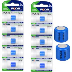 بطارية ليثيوم PKCELL CR1/3N 3V بطاريات CR 1/3N عدد 10 【مدة صلاحية 5 سنوات】