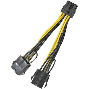 NVIDIA Graphics Card Power Cable 030-0571-000 CPU 8 Pin Male to Dual PCIe 8 Pin Female Adapter for Tesla K80/M40/M60/P40/P100 4 inches(10cm)