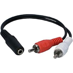 QVS Audio Adapter - 8 in - Black (CC399FM)