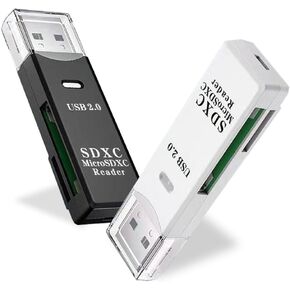 Micro SD Card Reader, 2-in-1 card reader, SD/TF Memory Card Reader, for SDXC, SDHC, Micro SDXC, Micro SD, Micro SDHC and UHS-I
