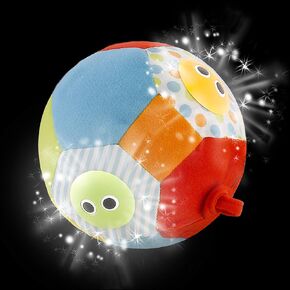 Yookidoo Baby Toys - Light Up Glow Plush Ball with Sounds - Lights N Music - Motion Activated Sensory Musical Stuffed Baby Toy Ball - Ages 3 Months +