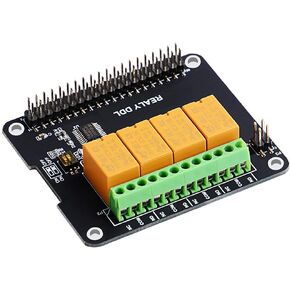 GeeekPi 4 Channel Relay Board Module for Raspberry Pi, Power Relay Module for Raspberry Pi 4B & Raspberry Pi 3 Model B+ & Raspberry Pi 3/2 Model B (No Programming Required/Programmable)