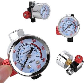 HEEPDD G1/4 Air Pressure Regulator with Gauge, Adjustable Air Instrument Pneumatic Tool Spray Gun Accessories Air Compressor Replacement Pressure Regulator Tool