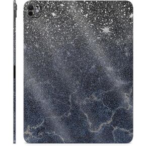 Glossy Glitter Skin Compatible with Apple iPad Pro 13 (M4) 2024 - Dark Shimmer Marble - 3M Vinyl Protective Decal Cover - Easy to Apply | Crafted in The USA by MightySkins