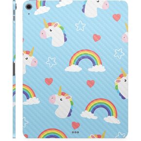 Carbon Fiber Skin Compatible with Apple iPad Air 11 (M2) 2024 - Unicorn Perfection - Premium 3M Vinyl Protective Decal Cover - Easy to Apply | Crafted in The USA by MightySkins