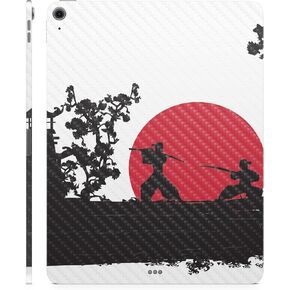 Carbon Fiber Skin Compatible with Apple iPad Air 11 (M2) 2024 - Nihon Samurai - Premium 3M Vinyl Protective Wrap Decal Cover - Easy to Apply | Crafted in The USA by MightySkins