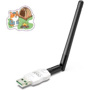 Class 1 Long Range Bluetooth Adapter for PC, QGOO USB Bluetooth Adapter for PC 5.3+EDR, Bluetooth Dongle Bluetooth Receiver Support Windows10/8.1/8/7（white-104）