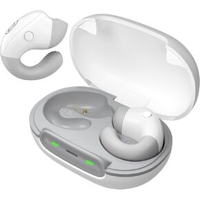 BUGANI Bluetooth Headphones, Open Ear Wireless Bluetooth 5.3 Headphones, Open Ear Clip Earbuds with Stereo Sound, 30H Playtime, Built-in Mic for Clear Calls, Waterproof Headphones for Sport Running