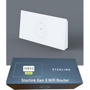 [OEM] Starlink Router Wi-Fi 6 Tri-Band Up to 3 Gbps, Starlink Gen 3 Router Extender WiFi Coverage up to 3200 sq ft, Compatible with Gen 1, Gen 2 (Ethernet Adapter Required), and Gen 3, Mesh in Kuwait