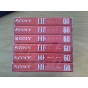 شريط كاسيت صوتي فارغ من سوني HF60 HF-60 (6 عبوات)