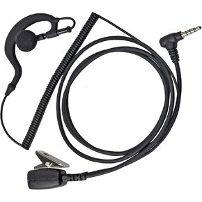 TWAYRDIO Walkie Talkie Earpiece for YAESU FT1DR/XDR FT2DR FT5DR FT3DR FT-70DR FT-60R Radio, G-shape Headset Ear Piece with Mic PTT for YAESU VX-1/1R VX-2/2R VX-3/3R VX-5/5R VX-110 VX-150 Two Way Radio