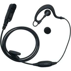 G Shape Headset Earpiece with PTT Mic for Motorola XPR3000 3000E XPR3300 XPR3500 Walkie Talkie 2 Way Radio