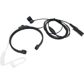 Throat Mic Headset Tactical Neck Bone Conduction Acoustic Earpiece for Motorola XPR3300E XPR3500E XPR 3300 3500 3300e 3500e Walkie Talkies