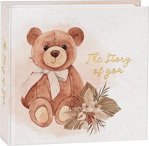 كتاب ذاكرة الطفل ذو التصميم الأنيق للأولاد والبنات، مجلة الطفل 5 سنوات مع غلاف تذكار، يجب أن تمتلك الأم لأول مرة 24 ملصقًا مميزًا للأطفال، أو سجل قصاصات أو ألبوم صور. in Kuwait