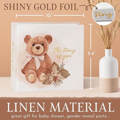 كتاب ذاكرة الطفل ذو التصميم الأنيق للأولاد والبنات، مجلة الطفل 5 سنوات مع غلاف تذكار، يجب أن تمتلك الأم لأول مرة 24 ملصقًا مميزًا للأطفال، أو سجل قصاصات أو ألبوم صور. in Kuwait