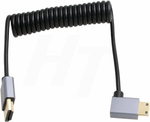Mini HDMI to HDMI 8K 4K60p Cable for Canon EOS R RP XA70 6D Mark II 5D Mark IV Camera ATOMOS Ninja V SmallHD Ultra Monitor, Rigth Angle Type A C HDMI 2.1 Red 50cm in Saudi Arabia