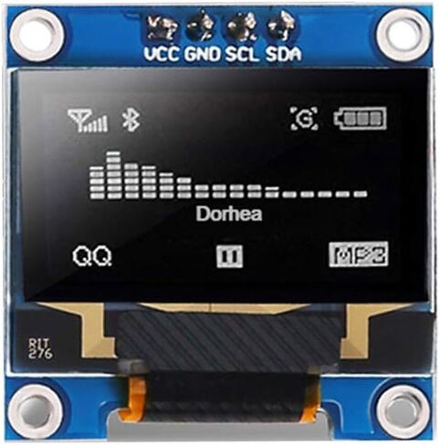 6PCS 0.96’’ OLED Display Module 12864 128x64 Pixel LCD White Light SSD1306 Driver Board I2C Serial 0.96 inch IIC Chip 4 Pin Self-Luminous Display Board Compatible with Raspberry Pi in Saudi Arabia