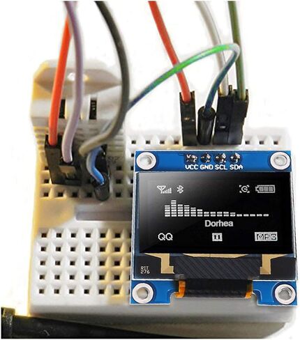 6PCS 0.96’’ OLED Display Module 12864 128x64 Pixel LCD White Light SSD1306 Driver Board I2C Serial 0.96 inch IIC Chip 4 Pin Self-Luminous Display Board Compatible with Raspberry Pi in Saudi Arabia