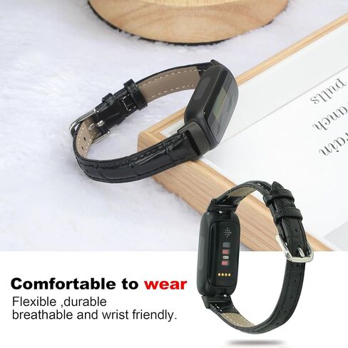أحزمة جلدية أصلية متوافقة مع Fitbit Inspire 3 أحزمة رياضية ناعمة قابلة للتعديل وأساور معصم بديلة للنساء والرجال in Kuwait