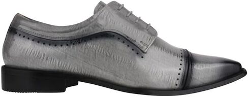 LIBERTYZENO Mens Animal Print Genuine Leather Lace Up Oxford Dress Shoes in Kuwait