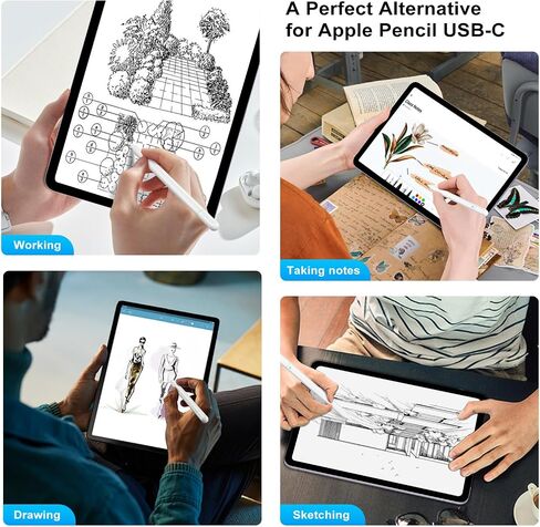TiMOVO Stylus Pen for iPad, Apple Pencil USB-C with Palm Rejection, 30mins Fast Charge Apple Pen 1st 2nd Generation for iPad Pro 11&12.9, iPad 10/9/8/7/6, iPad Air 3/4/5, iPad Mini 5/6,Gradient Orange in Saudi Arabia