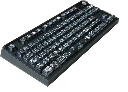 Glacier Skyloong GK87 Pro Youth TKL Layout لاسلكي/سلكي قابل للفصل USB-C لوحة مفاتيح ميكانيكية قابلة للتبديل السريع مع شاشة عرض صغيرة ومقبض، شريط مساحة منفصل متوافق (عالم) in Kuwait