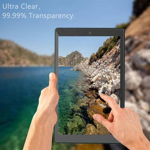 2-Pack Tempered Glass Screen Protector for Amazon Fire HD 10 Tablet 10.1" (7th / 9th Generation, 2017/2019 Release), Tempered Glass Film,Not fit Fire HD 10 2021 Version in Saudi Arabia