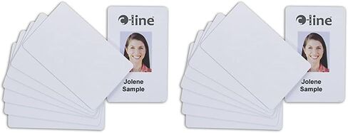 C-Line Graphics Quality Video Grade PVC Card for ID Badges, White, 100 per Pack (89007) (Pack of 2) in Saudi Arabia