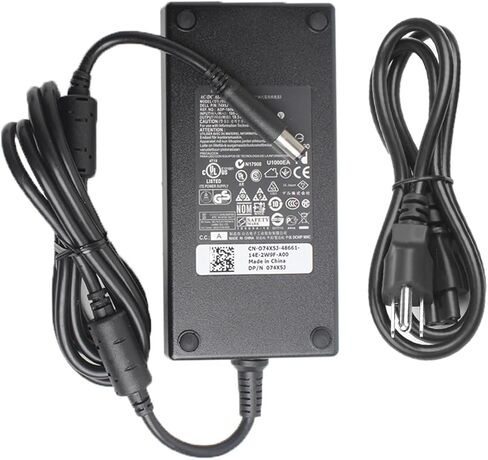 شاحن كمبيوتر محمول 180 وات مناسب لجهاز Dell Dock WD19 D6000 D6000S Thunderbolt Dock WD19TB WD19TBS TB18DC K16A K16A001 in Kuwait