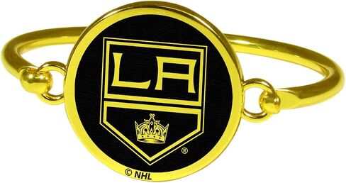 Siskiyou NHL Unisex Gold Tone Bangle Bracelet in Saudi Arabia