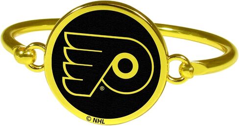 Siskiyou NHL Unisex Gold Tone Bangle Bracelet in Saudi Arabia
