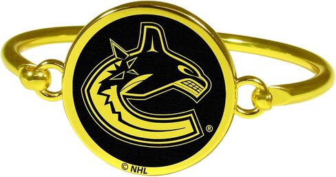 Siskiyou NHL Unisex Gold Tone Bangle Bracelet in Saudi Arabia