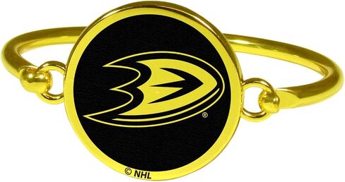 Siskiyou NHL Unisex Gold Tone Bangle Bracelet in Saudi Arabia