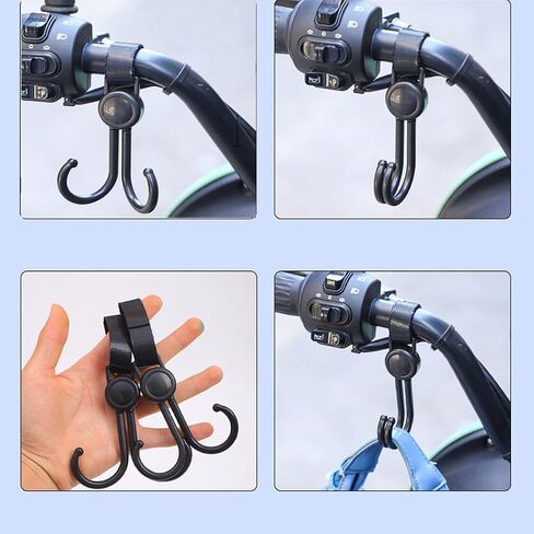 Adjustable Stroller Hook Hanger, Storage Hook Clip for Indoor and Outdoor Hanging Shopping Dressing and Diaper Bag, 6Pcs in Saudi Arabia