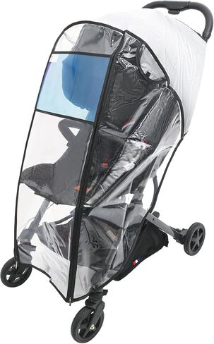 Stroller Rain Cover-Nylon Webbing Stroller Rain Cover Universal, with Mesh Ventilation Holes Lightweight Stroller Cover, Waterproof Windproof Baby Travel Gear, for Most Standard Size Strollers in Saudi Arabia