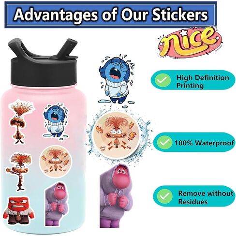 50pcs Bandy Game stickers for kids,Vinyl Waterproof stickers for Water Bottle,Laptop,Skateboard,Childrens Decorative Sticker for Teens Adults in Saudi Arabia
