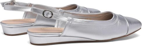 Women's Slingback low heel Pumps,Ladies closed Square Toe wedge Sandals Dressy Casual Trendy Comfortable Buckle Fancy Business Office Teacher Holiday Leather Shoe in Saudi Arabia