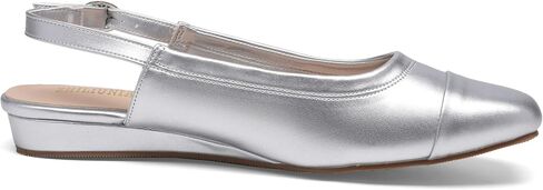 Women's Slingback low heel Pumps,Ladies closed Square Toe wedge Sandals Dressy Casual Trendy Comfortable Buckle Fancy Business Office Teacher Holiday Leather Shoe in Saudi Arabia