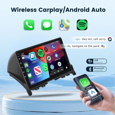 2+64 جيجا ستيريو سيارة أندرويد لمرسيدس بنز C كلاس W204 S204 2006-2011 مع Carplay اللاسلكي وAndroid Auto، شاشة لمس 9 بوصة راديو السيارة يدعم بلوتوث GPS WiFi HiFi USB SWC FM+HD كاميرا احتياطية in Saudi Arabia