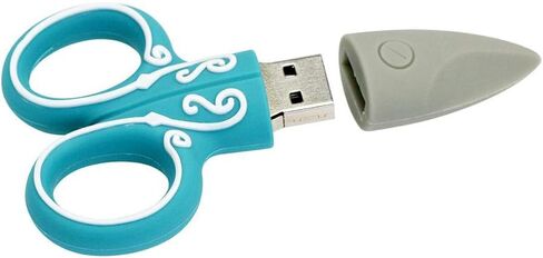 16GB Pendrive Novelty Green 3D Scissors Shears Tailor Model USB Flash Drive Memory Stick U Disk Gift in Saudi Arabia