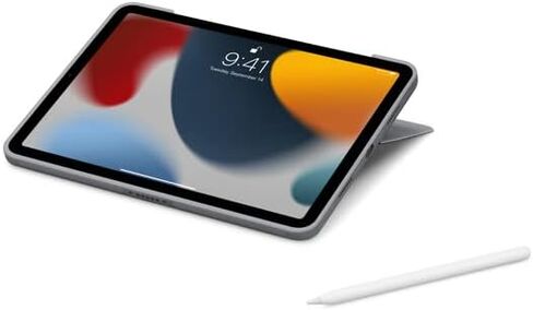 Logitech Combo Touch iPad Air (4th, 5th gen - 2020, 2022) Keyboard Case - Detachable Backlit Keyboard with Kickstand, Trackpad, Smart Connector - Grey; USA Layout in Saudi Arabia