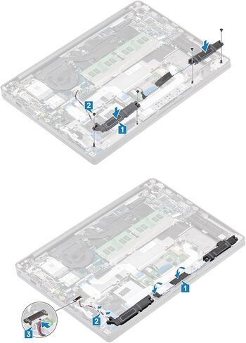 مجموعة مكبرات الصوت الداخلية Deal4GO P743W 0P743W PK23000YM00 بديلة لجهاز Dell Latitude 7400 E7400 2019، أسود in Saudi Arabia