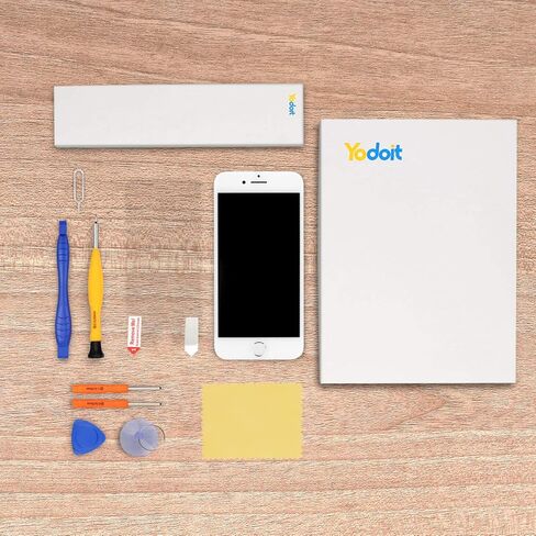 Yodoit for iPhone 7 Screen Replacement White with Home Button, Front Camera, Ear Speaker, Full Assembly LCD Display Digitizer and Repair Tool Kit, Protector (Model A1660, A1778, A1779) in Kuwait