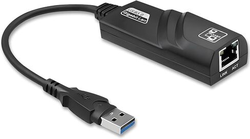 محول USB 3.0 إلى RJ45 Ethernet، محول شبكة 10/100/1000 Gigabit Ethernet LAN، متوافق مع Windows 10/8.1/8/7/XP/Vista وMac OS وLinux وChrome OS in Kuwait