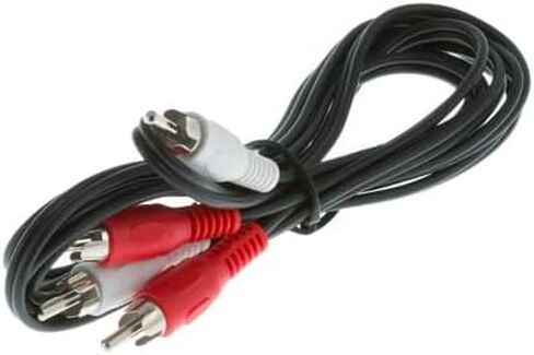 كابل صوت A/V RCA إلى RCA 2 ذكر إلى 2 ذكر | كابل صوت RCA مزدوج | 6 أقدام للتلفزيون، وVCR، وDVD، وجهاز العرض وتطبيقات المسرح المنزلي - Wty مدى الحياة in Saudi Arabia