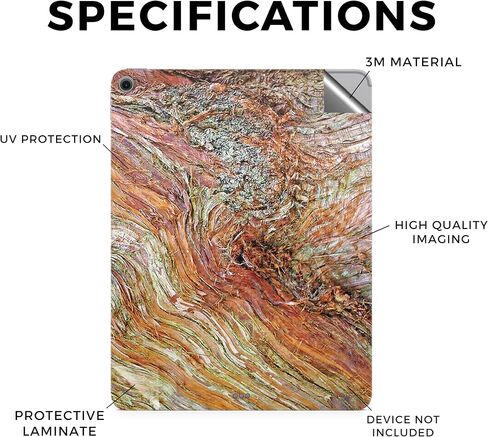 غلاف الكمبيوتر اللوحي من ألياف الكربون متوافق مع Apple iPad Air 13 (M2) 2024 - Woodlands - غطاء لاصق واقٍ من الفينيل 3M ممتاز - سهل الاستخدام | صُنع في الولايات المتحدة الأمريكية بواسطة MightySkins in Kuwait