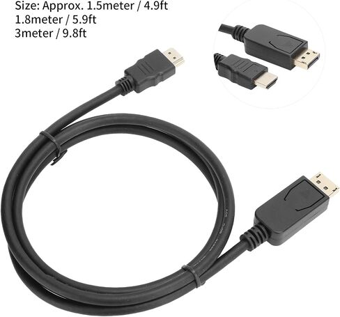 eboxer-1 to Cable, 4K 1080P HD Display Port () to Cable Adapter, for Projector Computer Monitor, etc(1.5m) in Saudi Arabia