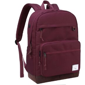 Kasqo Backpack for Men, Vintage School Backpack Bookbag for College Unisex Laptop Backpack Daypack for Work/Travel Black